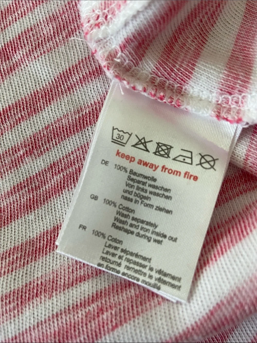 Hooded Pink & White Striped Beach Poncho